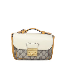 Gucci GG Supreme Padlock Top Handle Shoulder Bag