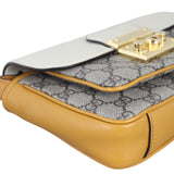 Gucci GG Supreme Padlock Top Handle Shoulder Bag