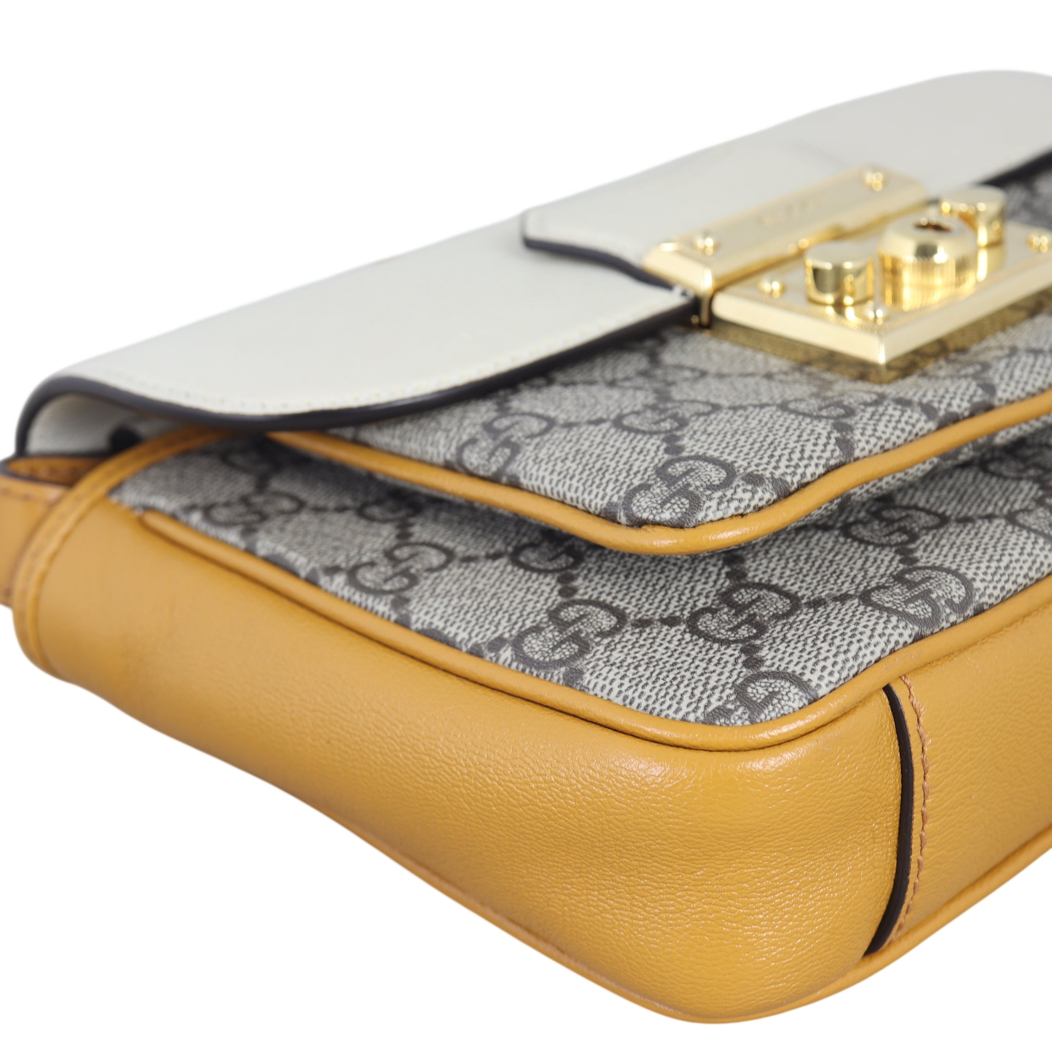 Gucci GG Supreme Padlock Top Handle Shoulder Bag