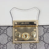 Gucci GG Supreme Padlock Top Handle Shoulder Bag