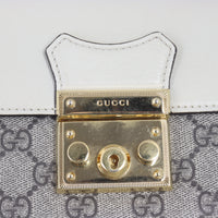 Gucci GG Supreme Padlock Top Handle Shoulder Bag