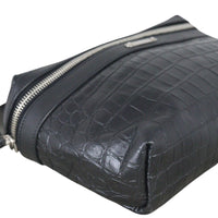 Saint Laurent City Belt Bag Croc-embossed