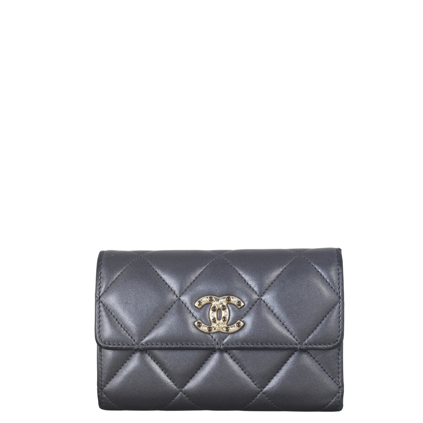 Chanel CC Trifiod Wallet Metallic