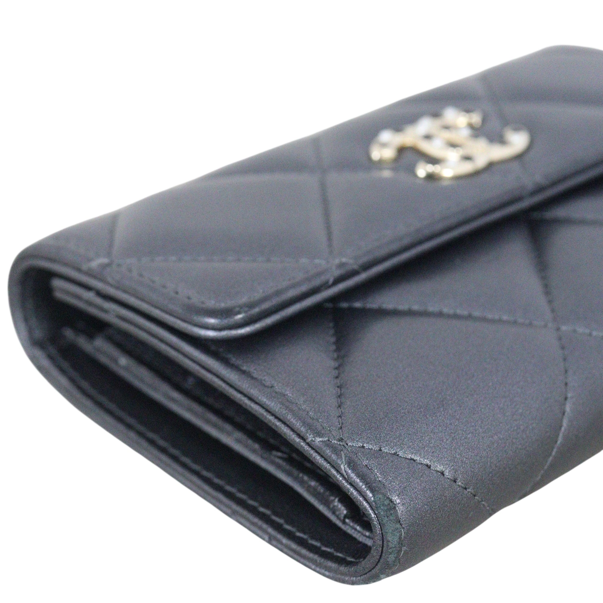 Chanel CC Trifiod Wallet Metallic