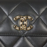 Chanel CC Trifiod Wallet Metallic
