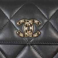 Chanel CC Trifiod Wallet Metallic