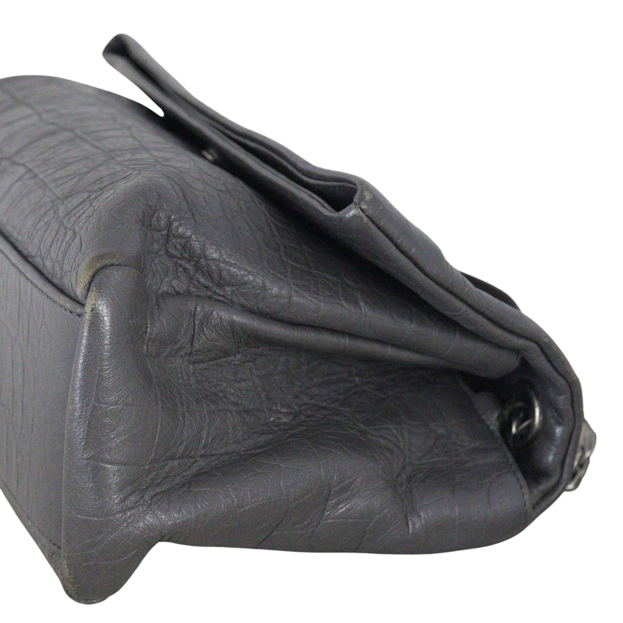 Saint Laurent West Hollywood Medium Croc-Embossed