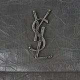 Saint Laurent West Hollywood Medium Croc-Embossed