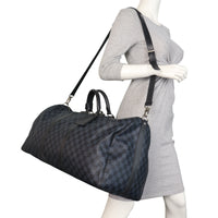 Louis Vuitton Keepall 55 Bandouliere Damier Cobalt