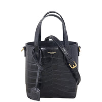 Saint Laurent Toy Shopping Tote Croc-embossed