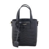 Saint Laurent Toy Shopping Tote Croc-embossed