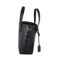 Saint Laurent Toy Shopping Tote Croc-embossed