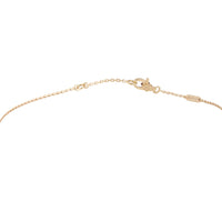 Van Cleef & Arpels Sweet Alhambra Carnelian 18k Rose Gold Necklace