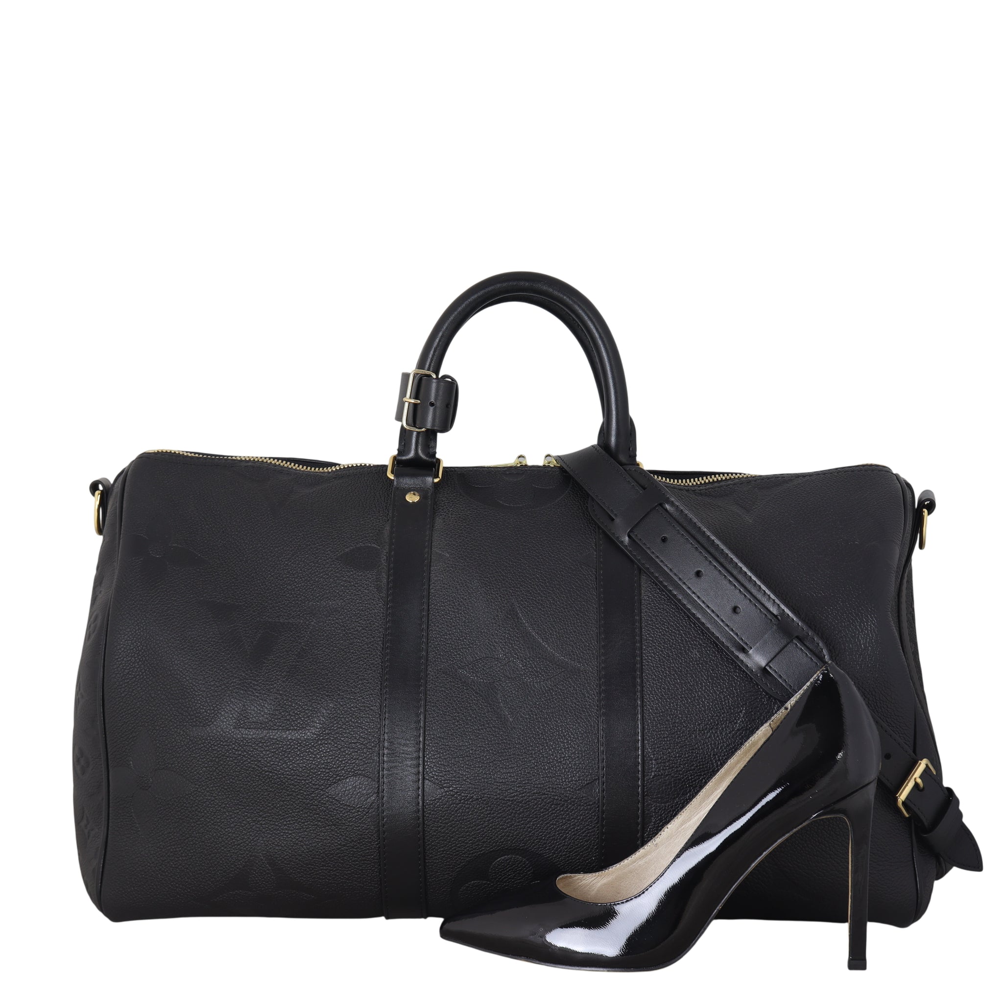 Louis Vuitton Keepall 45 Bandouliere Monogram Empreinte Giant