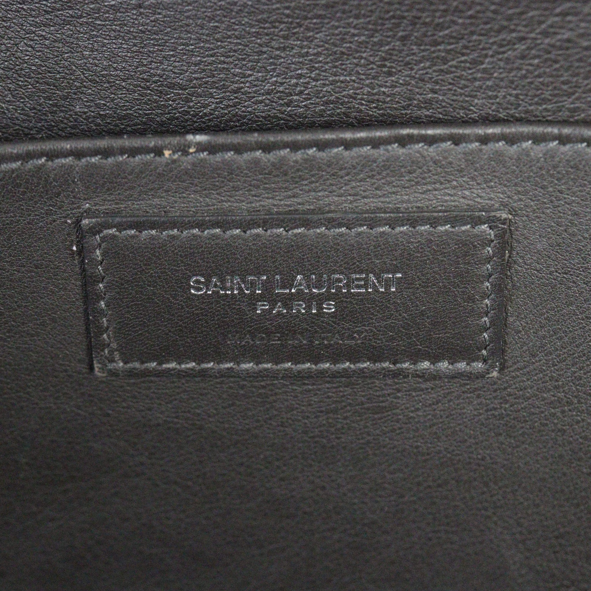 Saint Laurent Downtown Cabas Croc-Embossed