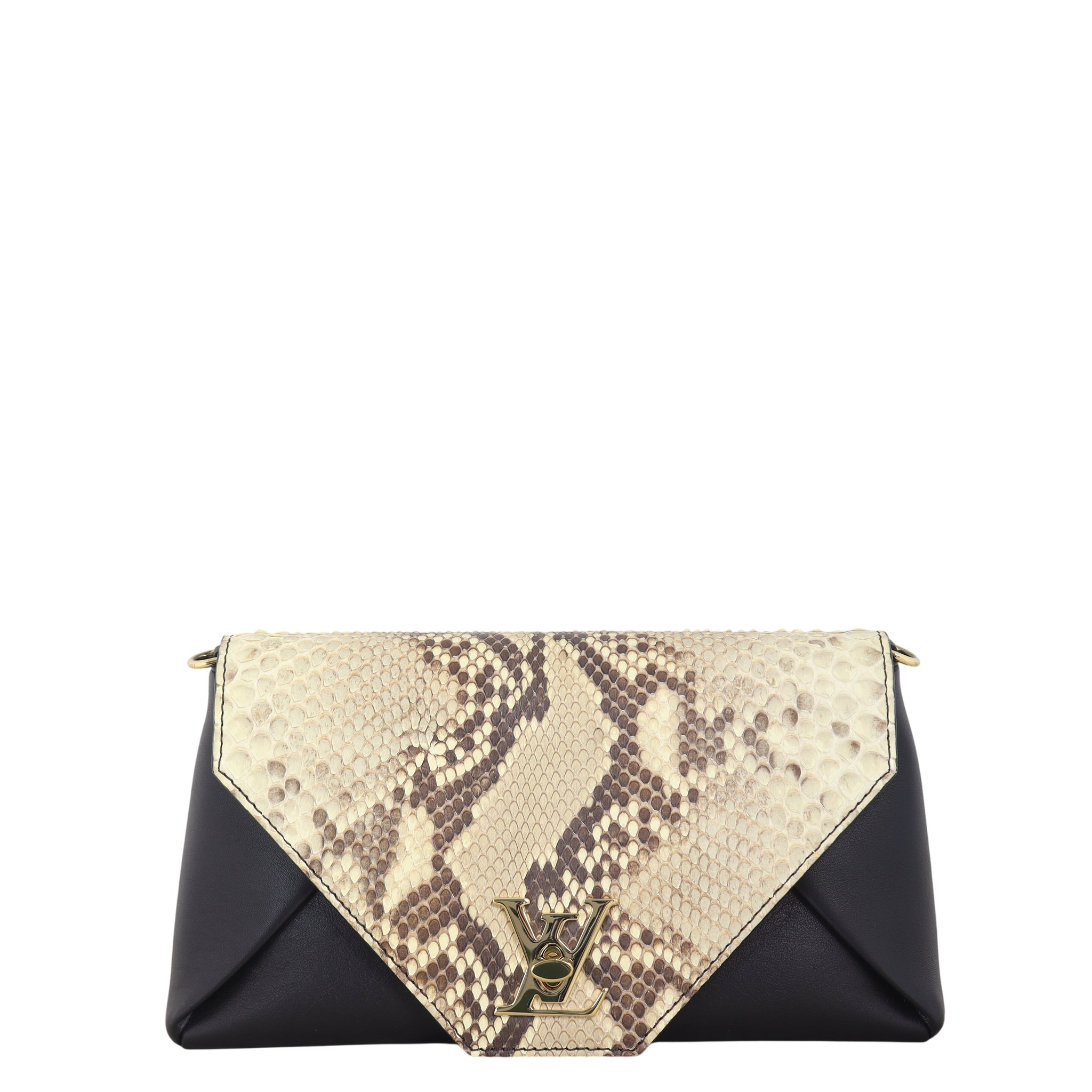 Louis Vuitton Love Note Chain Clutch Python