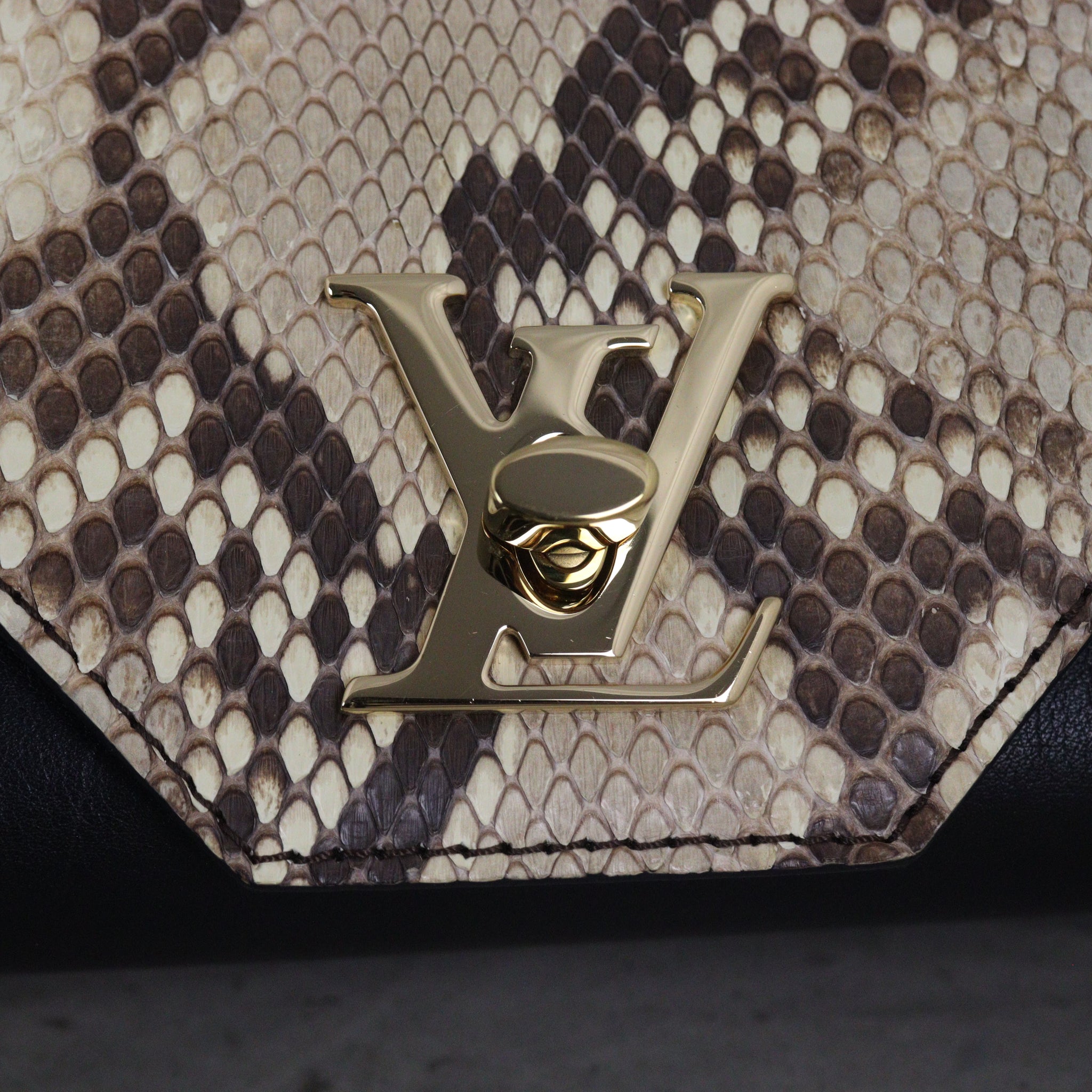 Louis Vuitton Love Note Chain Clutch Python