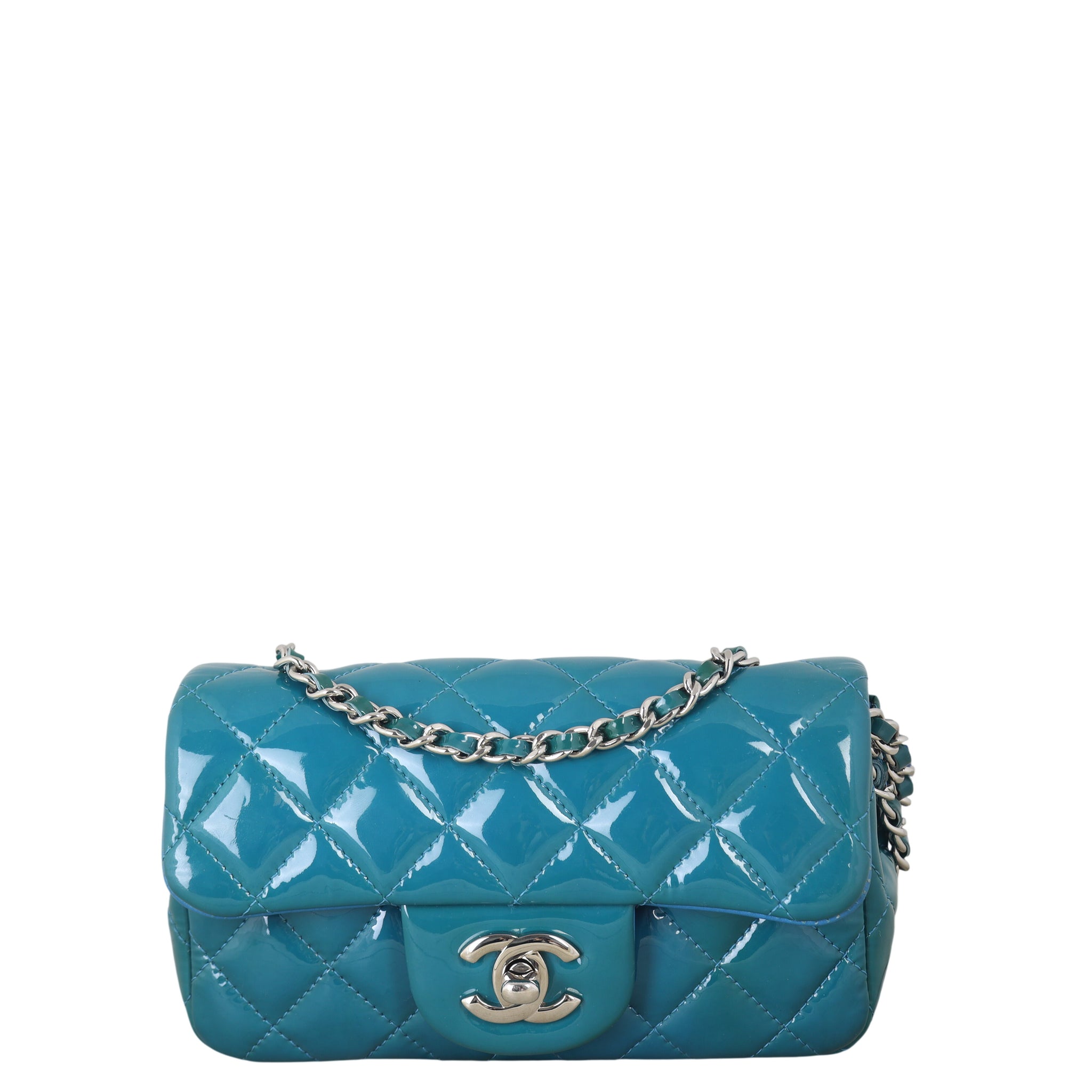 Chanel Classic Flap Extra Mini Rectangular Bag Patent