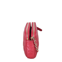 Chanel CC Double Zip Clutch with Chain