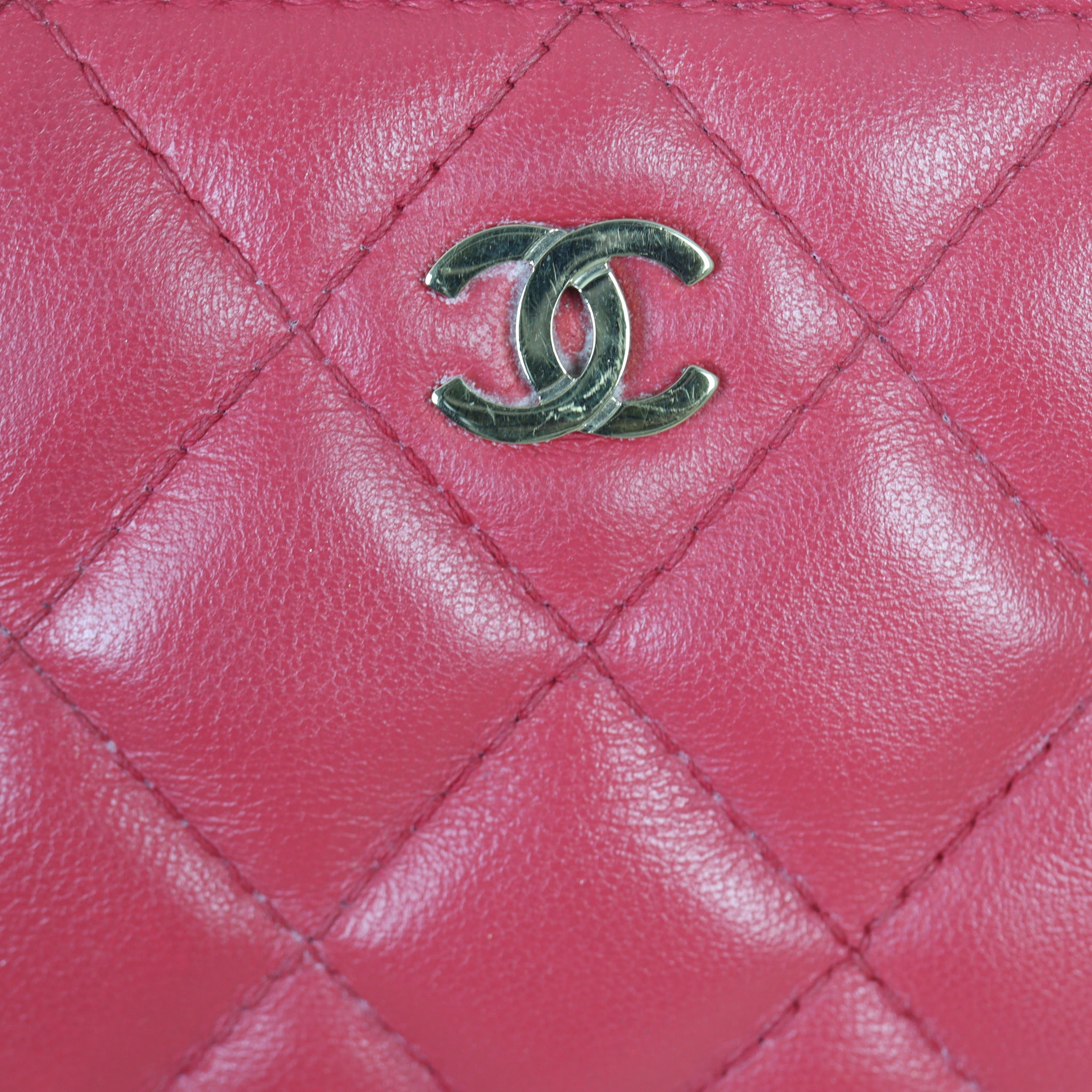 Chanel CC Double Zip Clutch with Chain