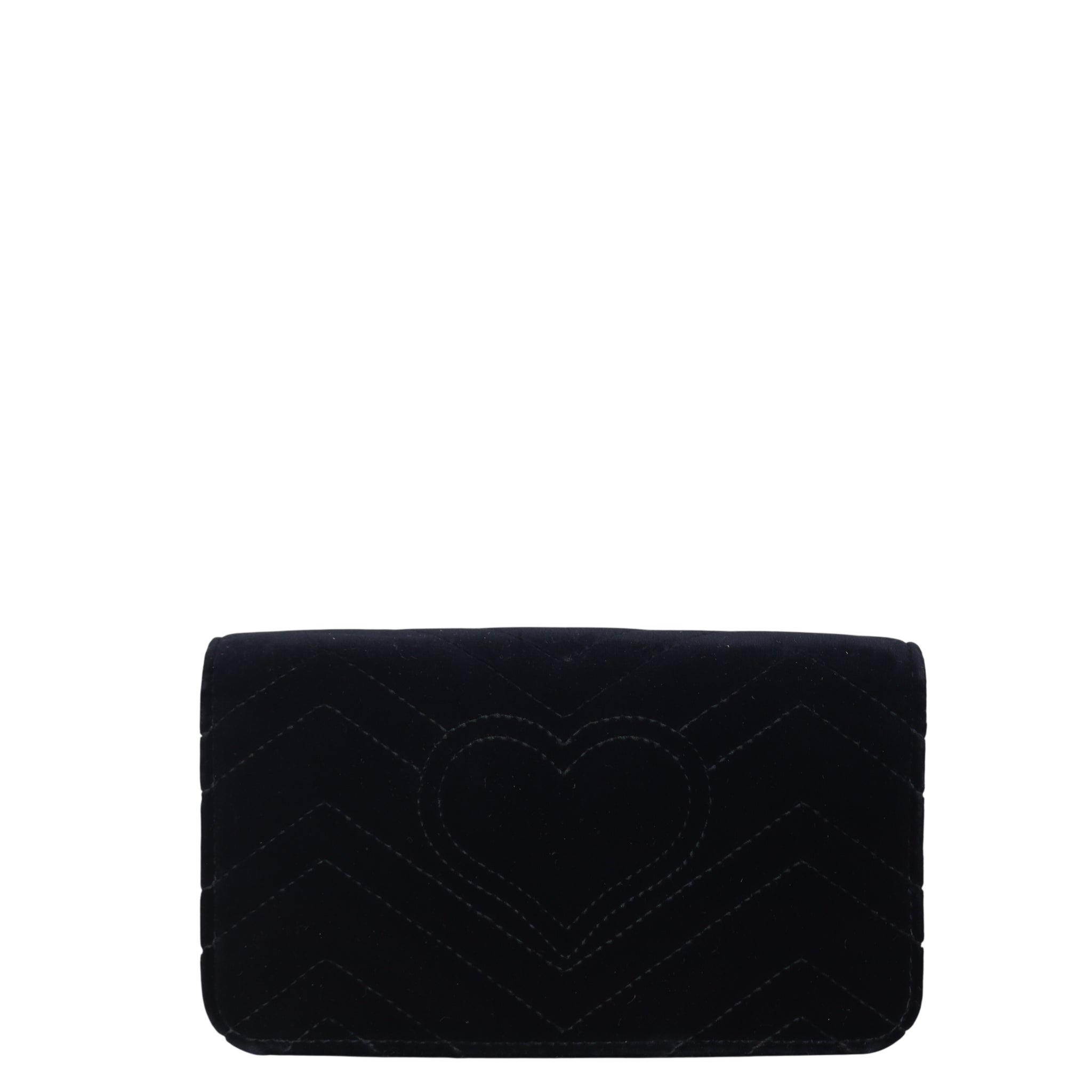 Gucci GG Marmont Velvet Super Mini Shoulder Bag