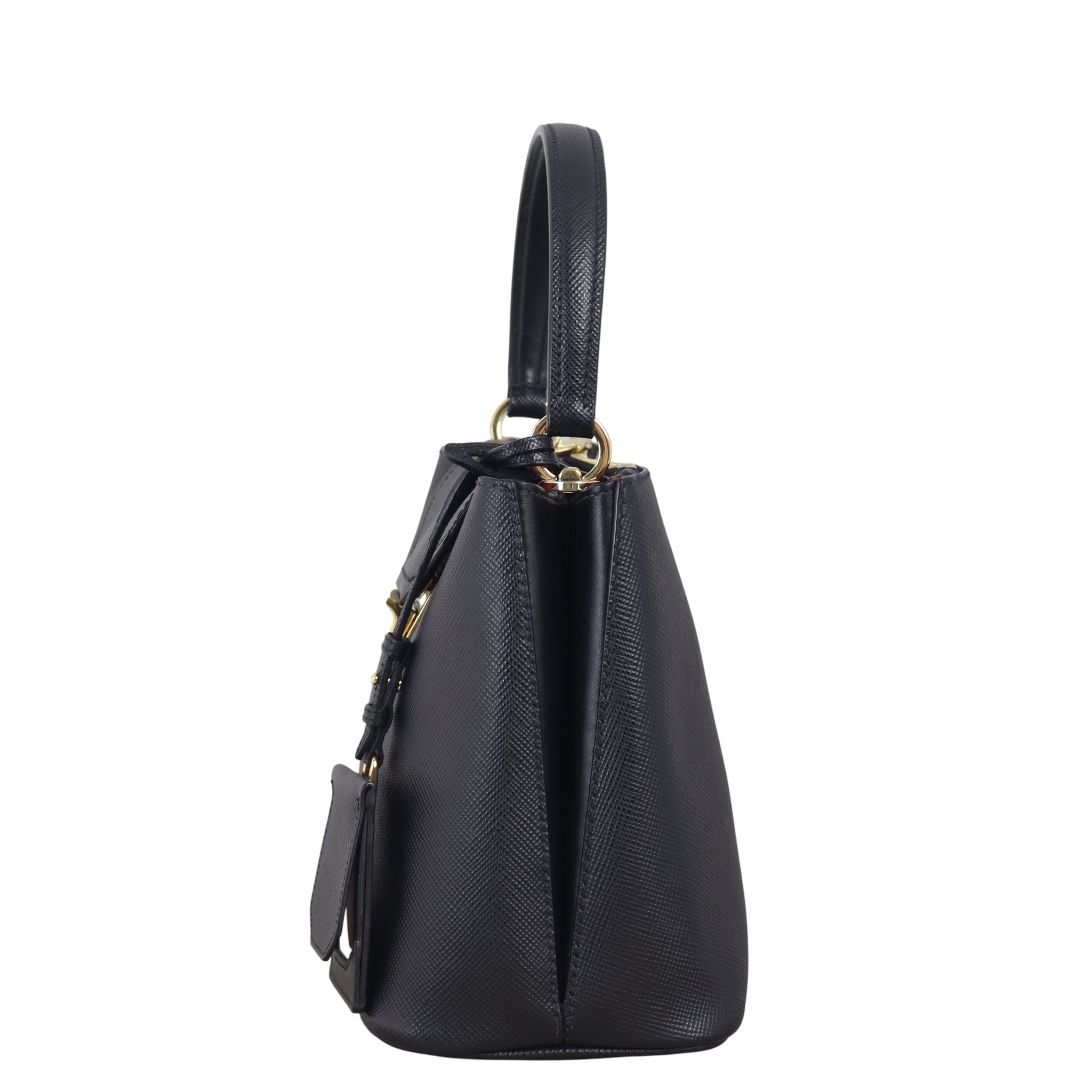Prada Saffiano Cuir Ingrid Top Handle Bag