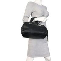 Chanel Square Stitch Bowler Bag Medium
