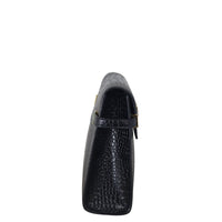 Saint Laurent Manhattan Shoulder Bag Medium Croc Embossed