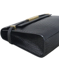 Saint Laurent Manhattan Shoulder Bag Medium Croc Embossed