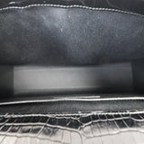 Saint Laurent Manhattan Shoulder Bag Medium Croc Embossed
