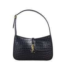 Saint Laurent Le 5 A 7 Hobo Croc-Embossed