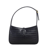 Saint Laurent Le 5 A 7 Hobo Croc-Embossed