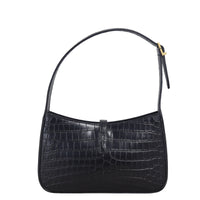 Saint Laurent Le 5 A 7 Hobo Croc-Embossed