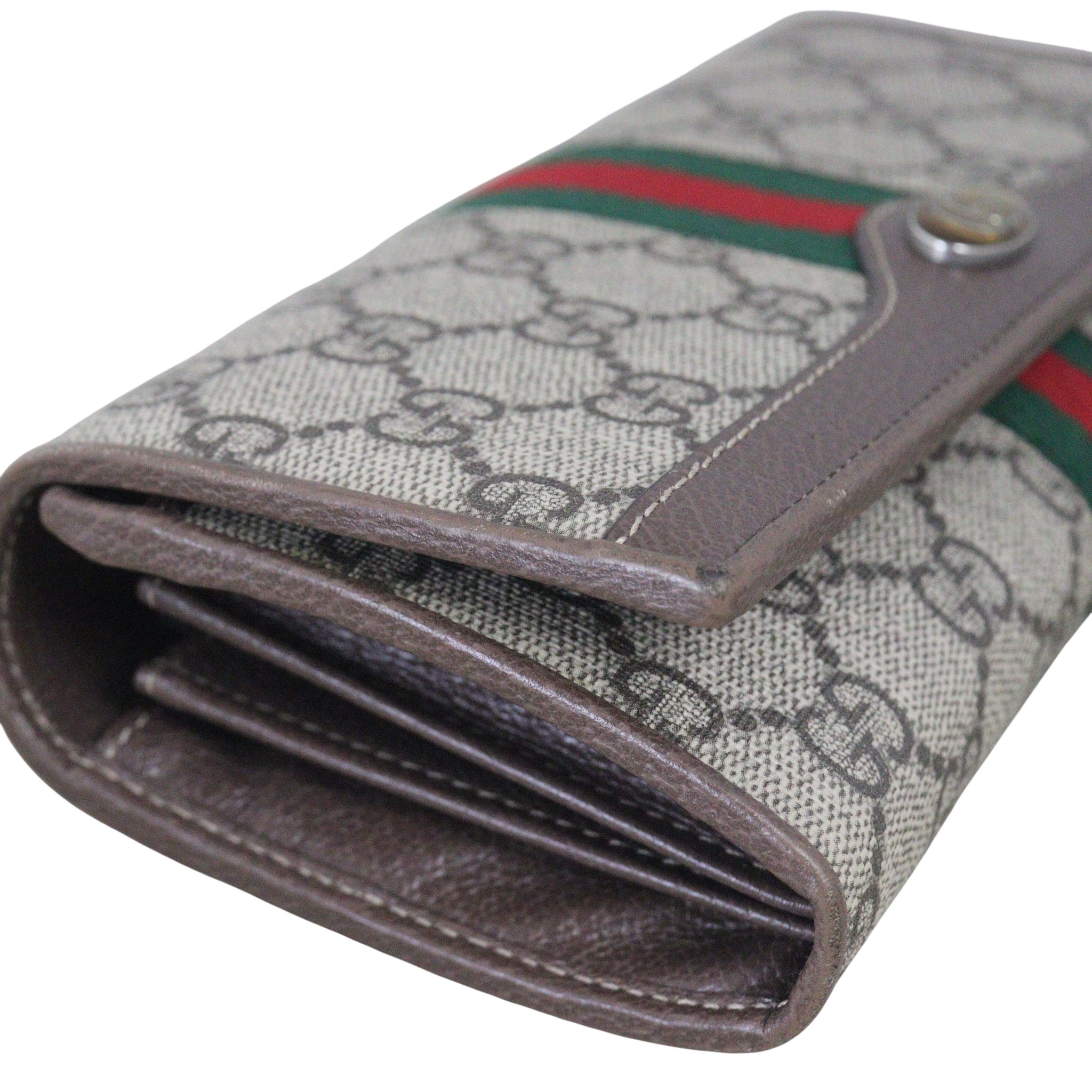 Gucci Ophidia GG Supreme Wallet on Chain