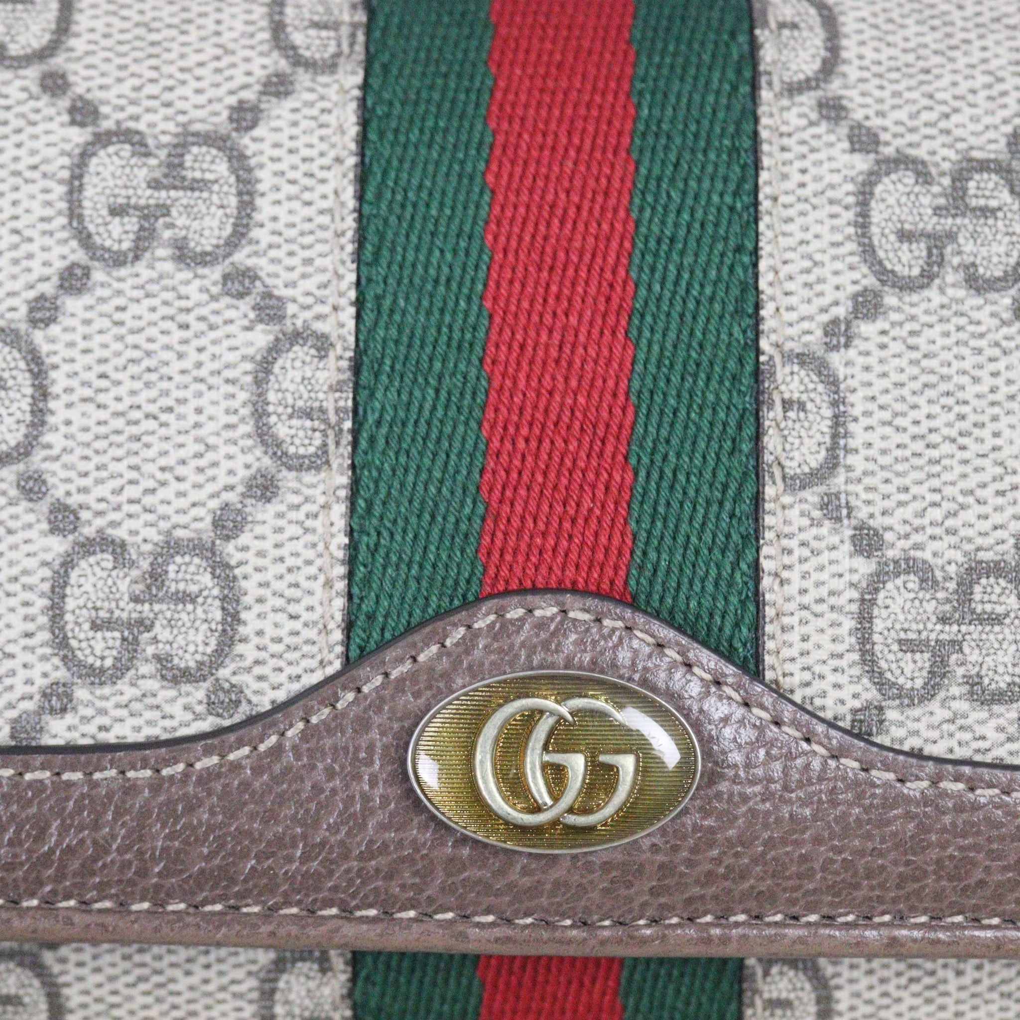 Gucci Ophidia GG Supreme Wallet on Chain