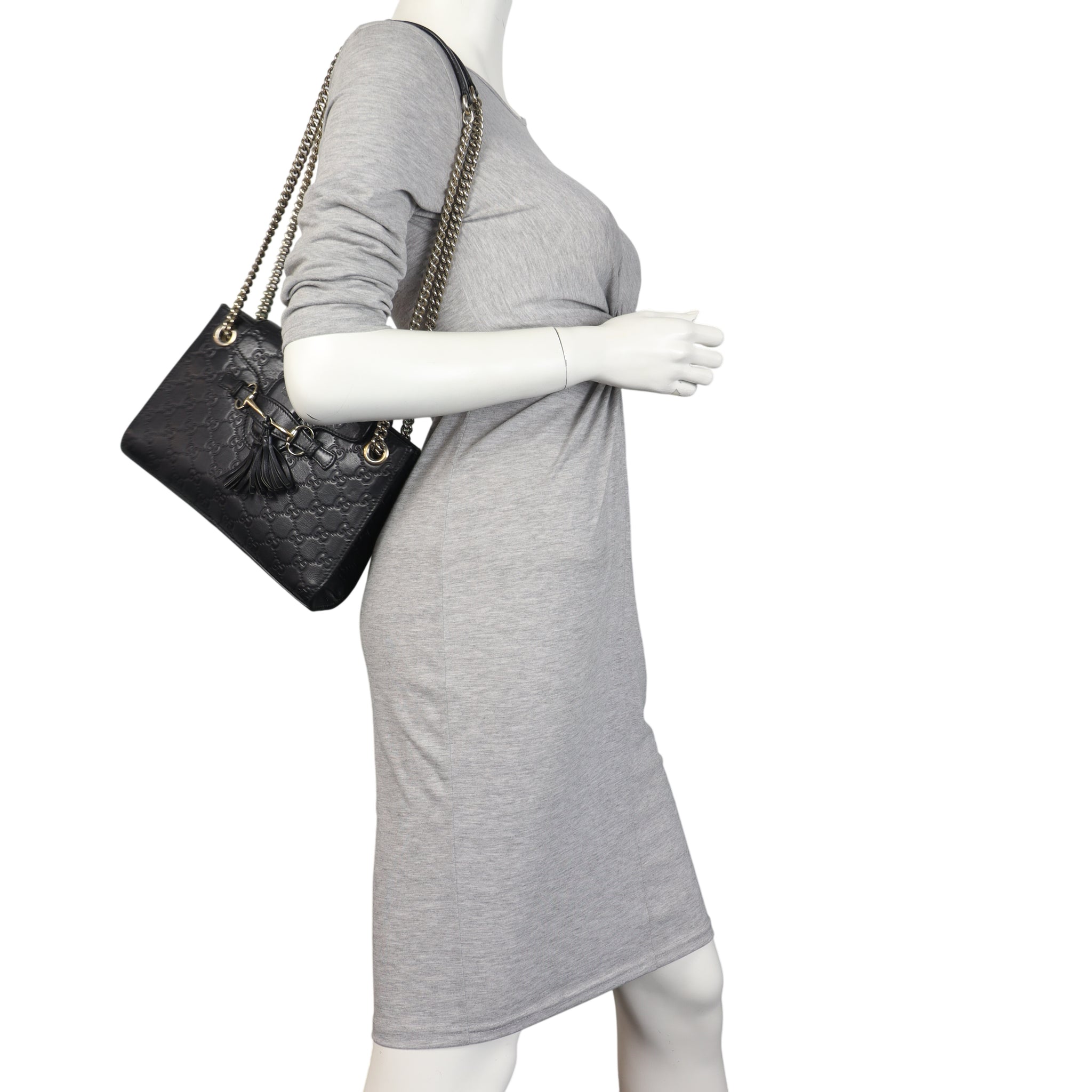 Gucci Emily Guccissima Small Chain Shoulder Bag