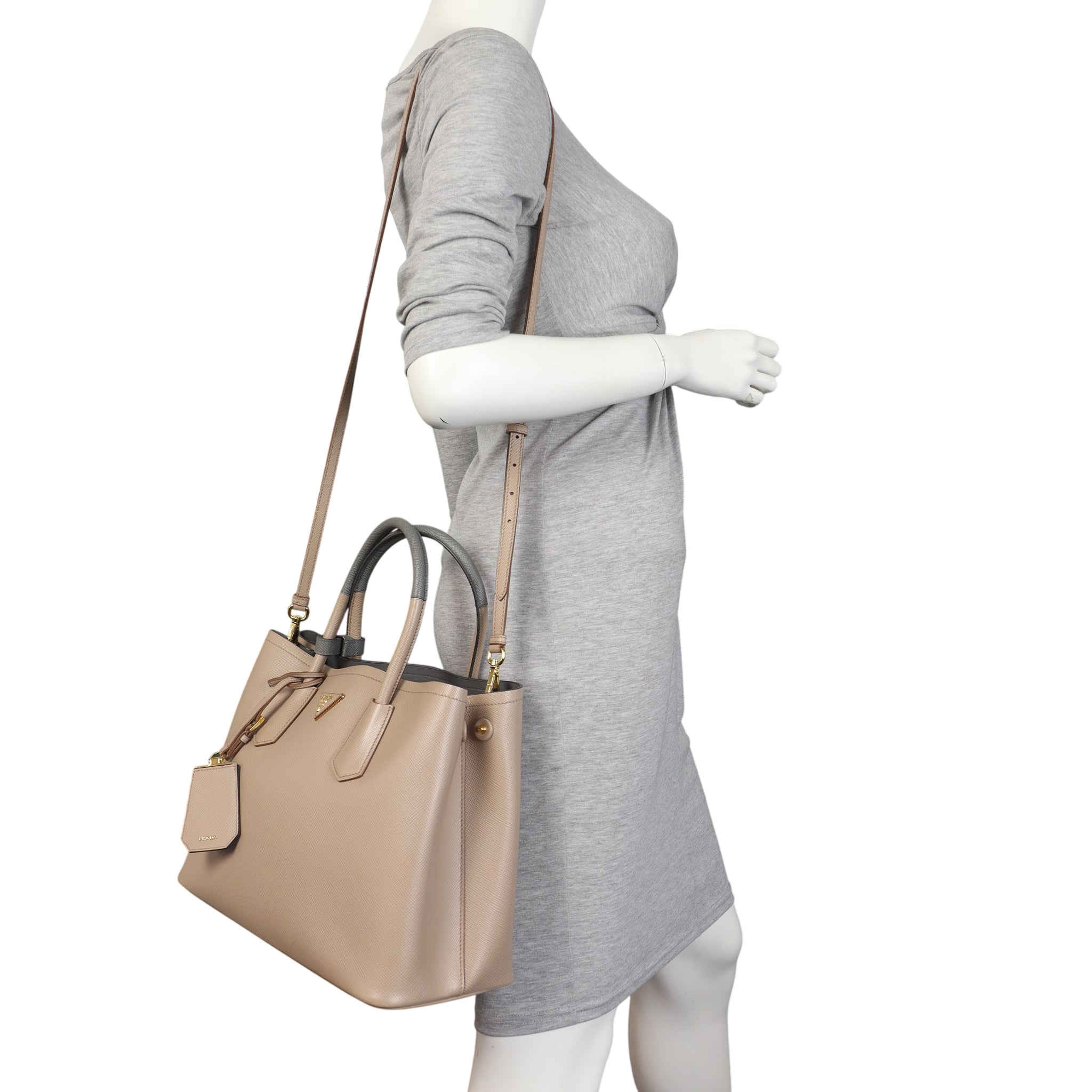 Prada Saffiano Cuir Double Bag Medium