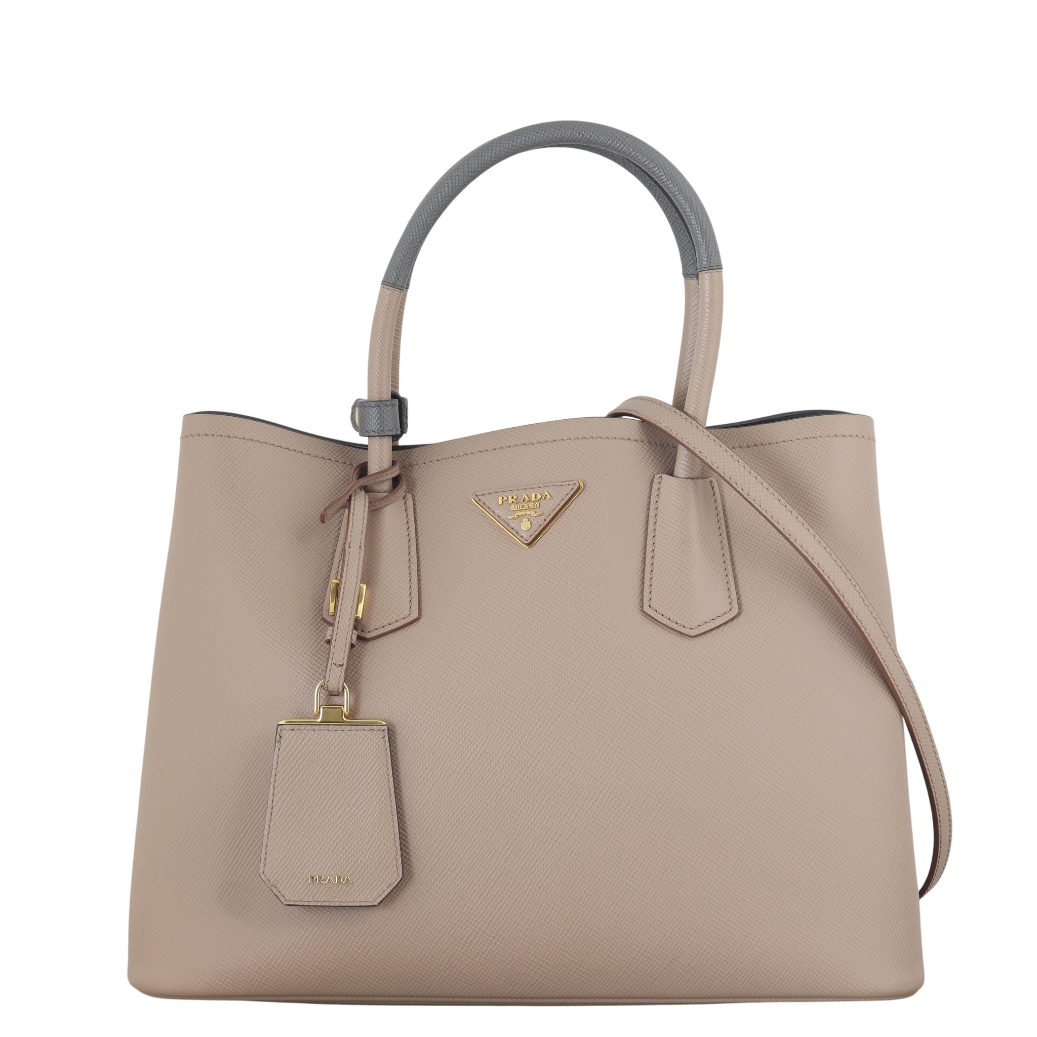 Prada Saffiano Cuir Double Bag Medium