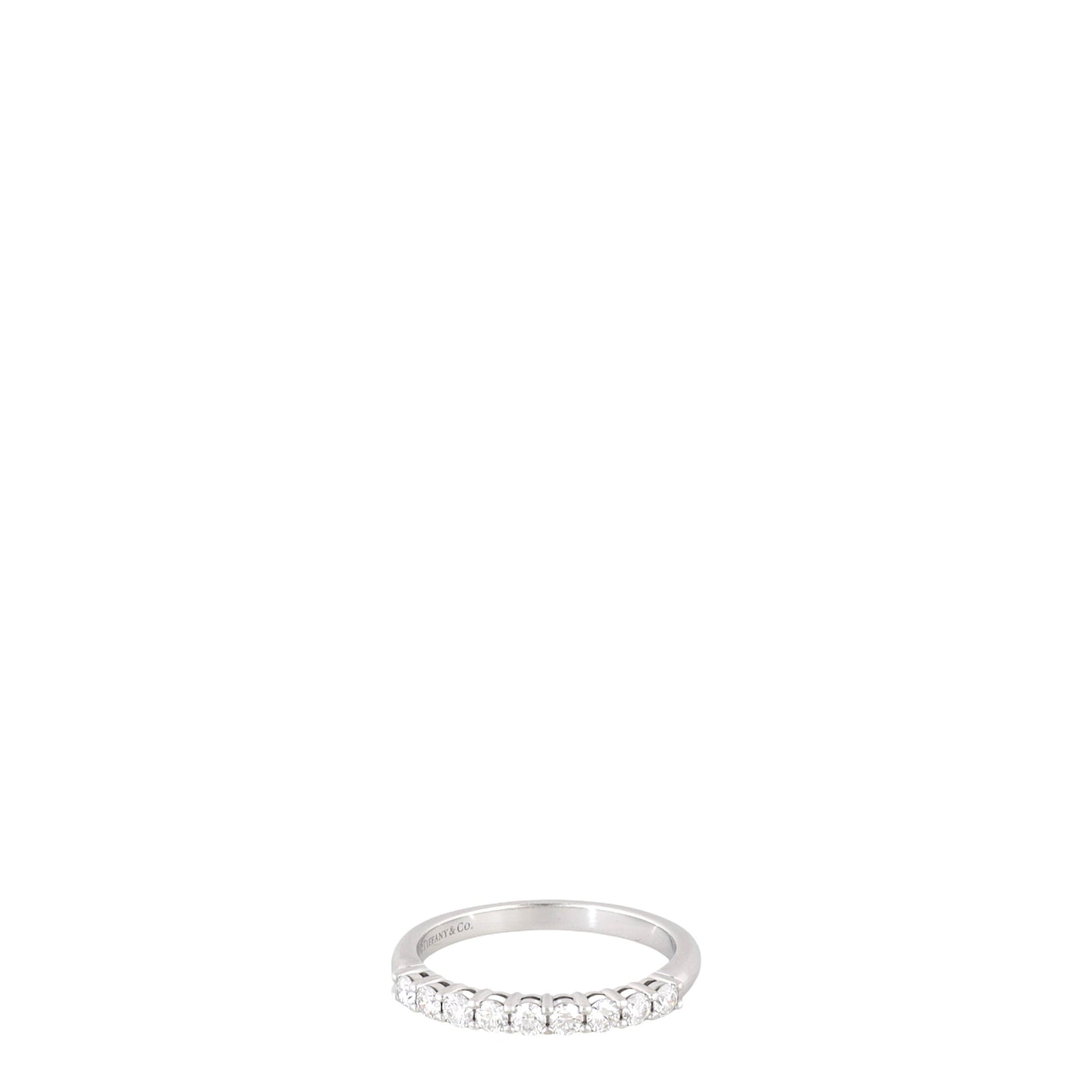 Tiffany & Co Forever Half Circle Diamond Platinum Ring