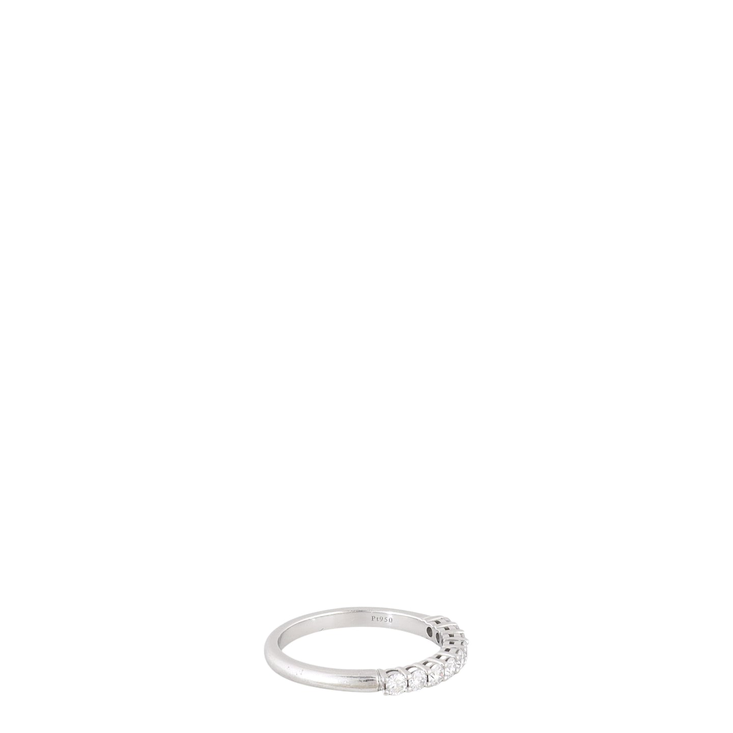 Tiffany & Co Forever Half Circle Diamond Platinum Ring