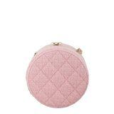 Chanel CC Tweed Mini Round Clutch with Chain