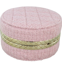 Chanel CC Tweed Mini Round Clutch with Chain