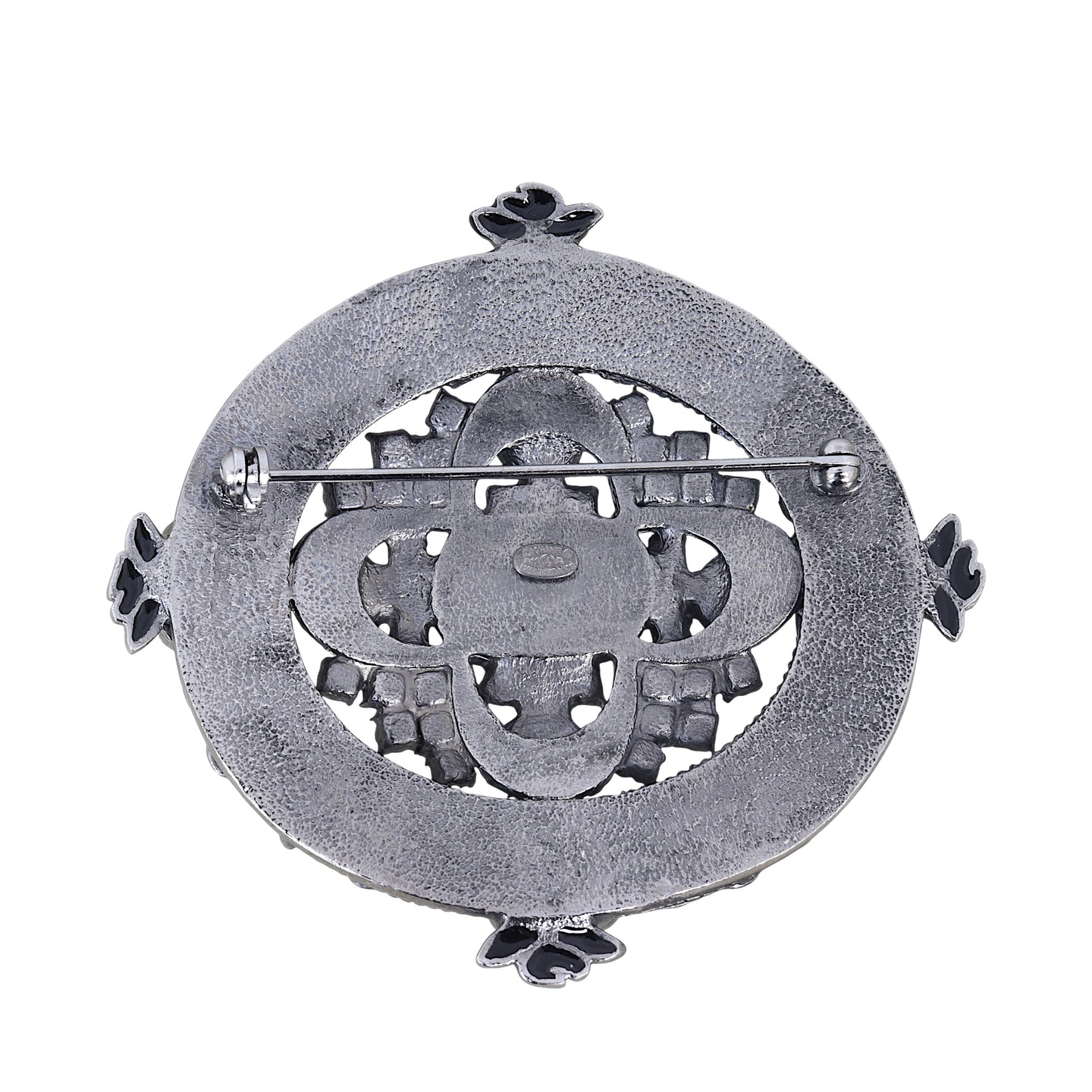 Chanel CC Cabochon Brooch