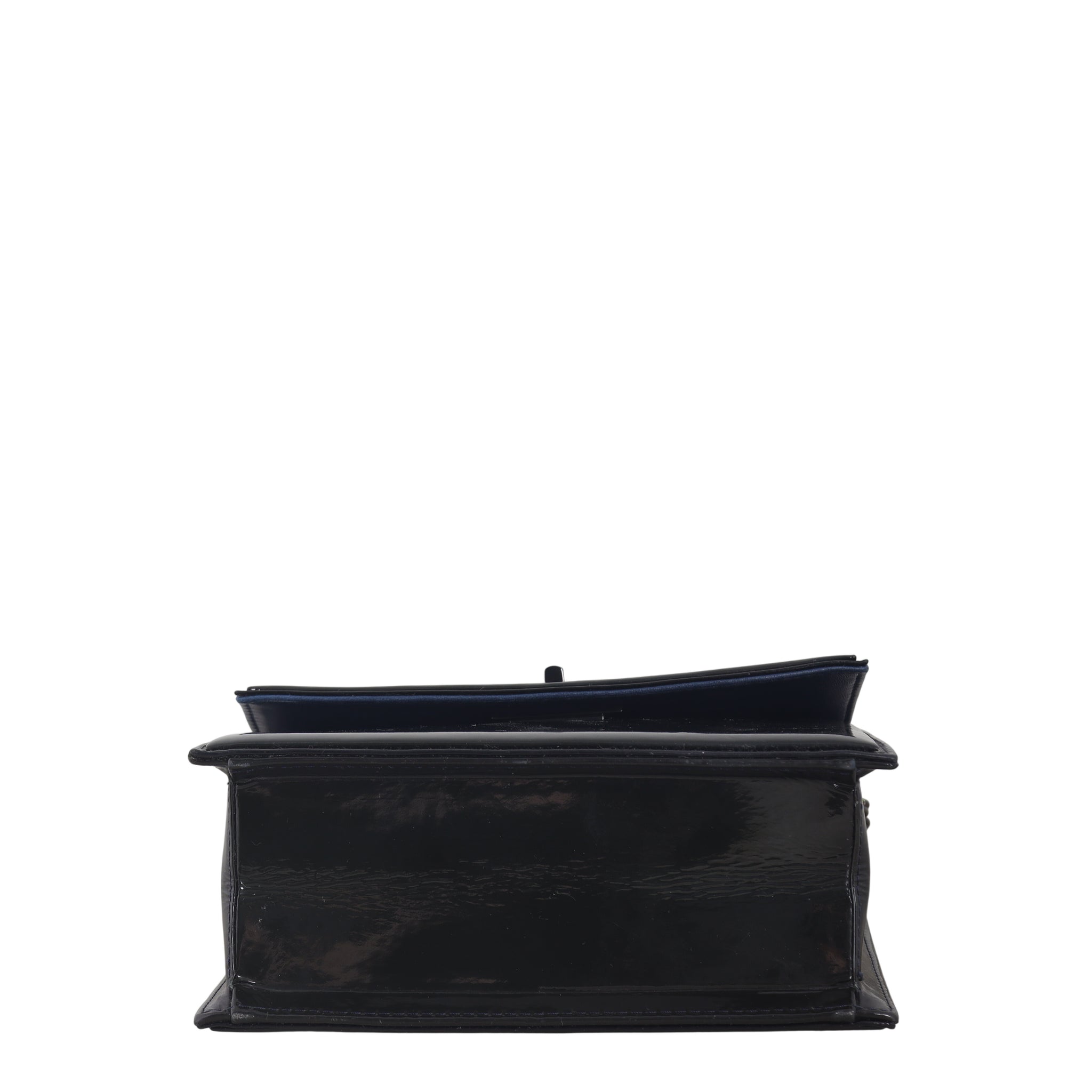 Chanel Mademoiselle Lock Square Bag Patent