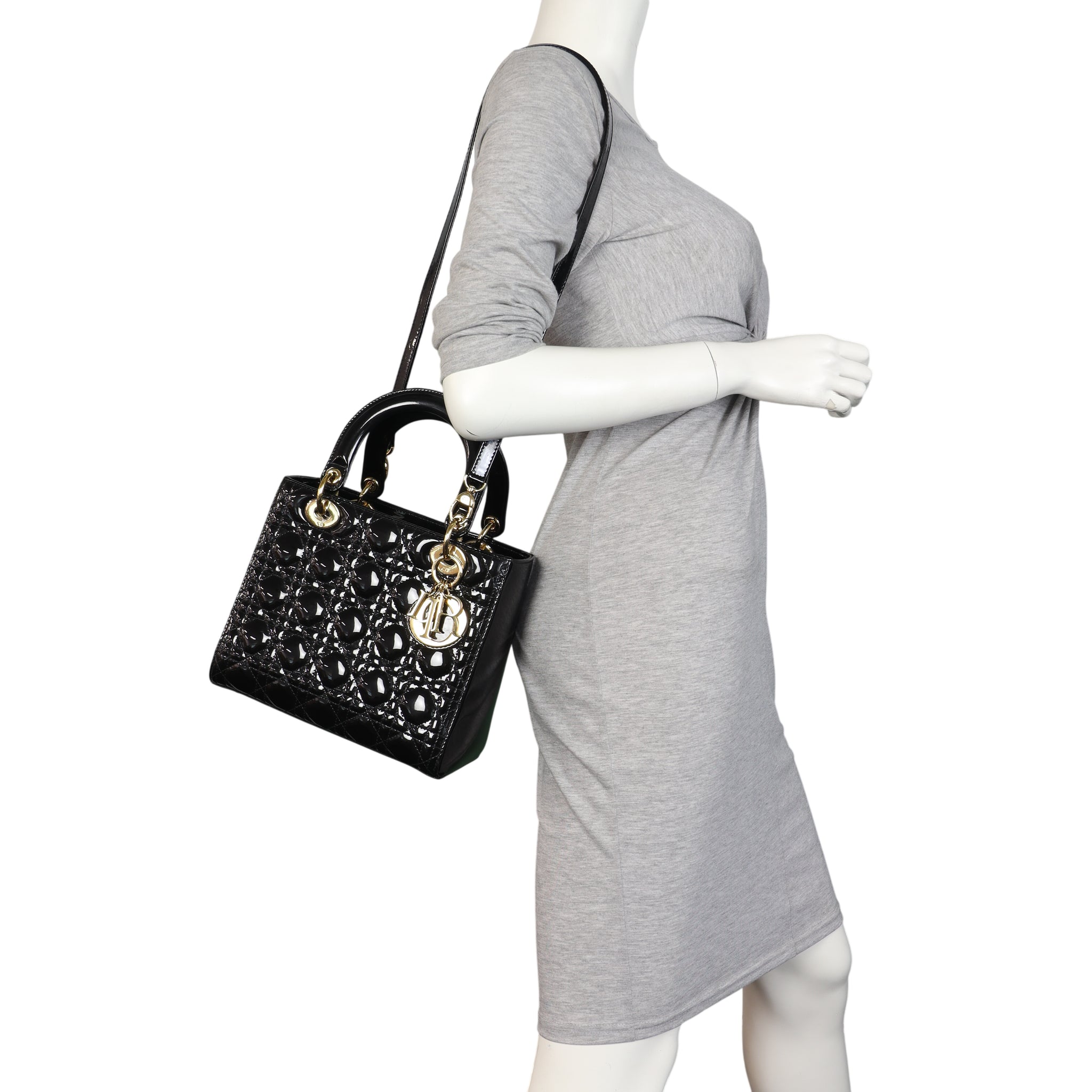 Dior Lady Dior Medium Patent