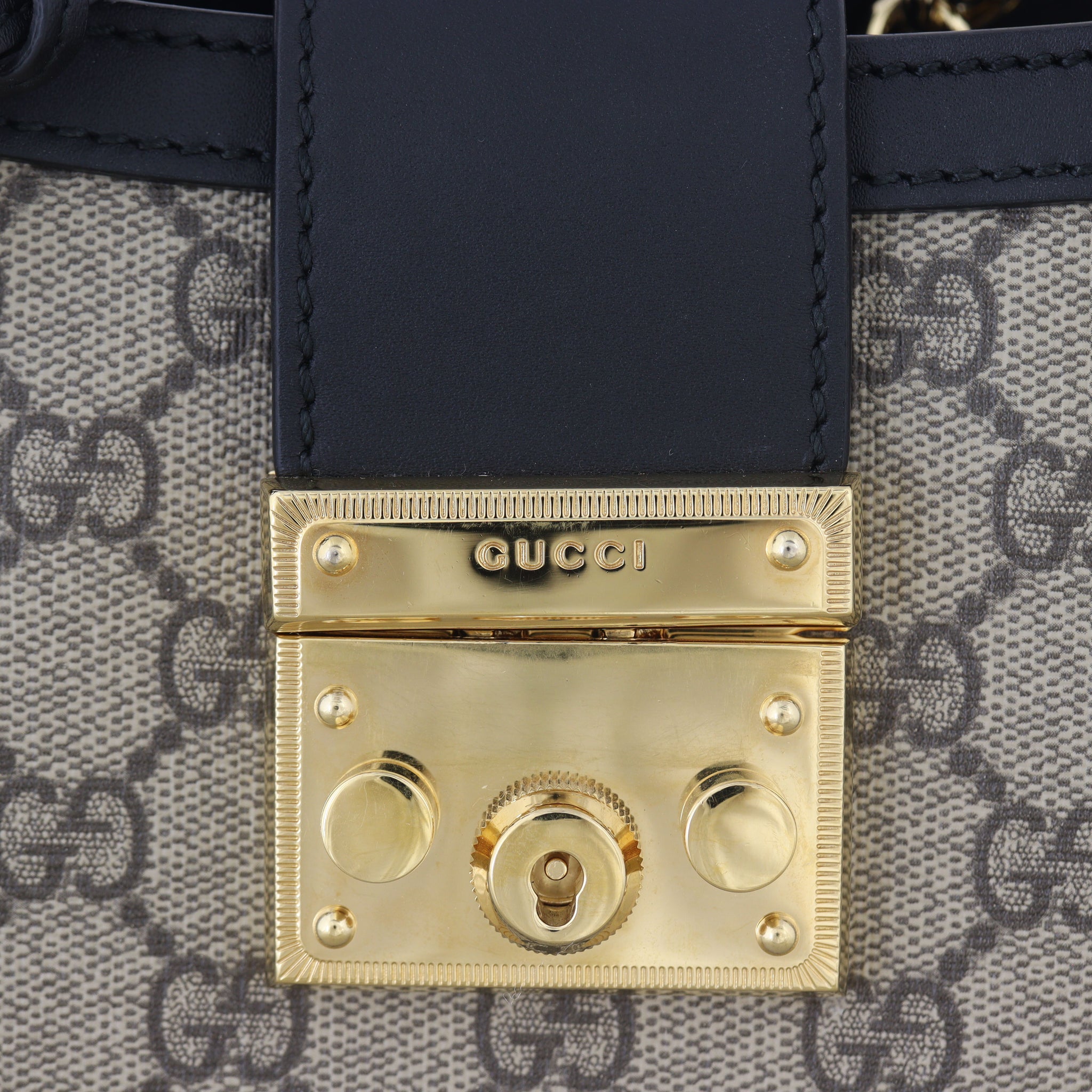Gucci GG Supreme Small Padlock Tote