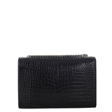Saint Laurent Kate Tassel Chain Bag Small Croc-Embossed