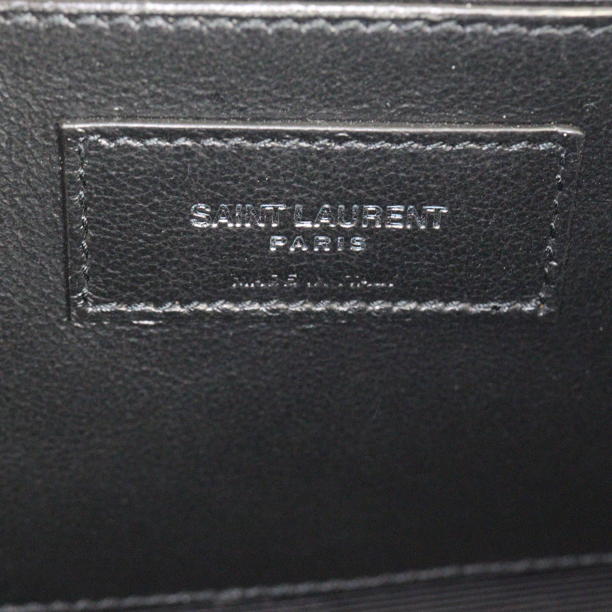 Saint Laurent Kate Tassel Chain Bag Small Croc-Embossed