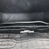 Saint Laurent Kate Tassel Chain Bag Small Croc-Embossed