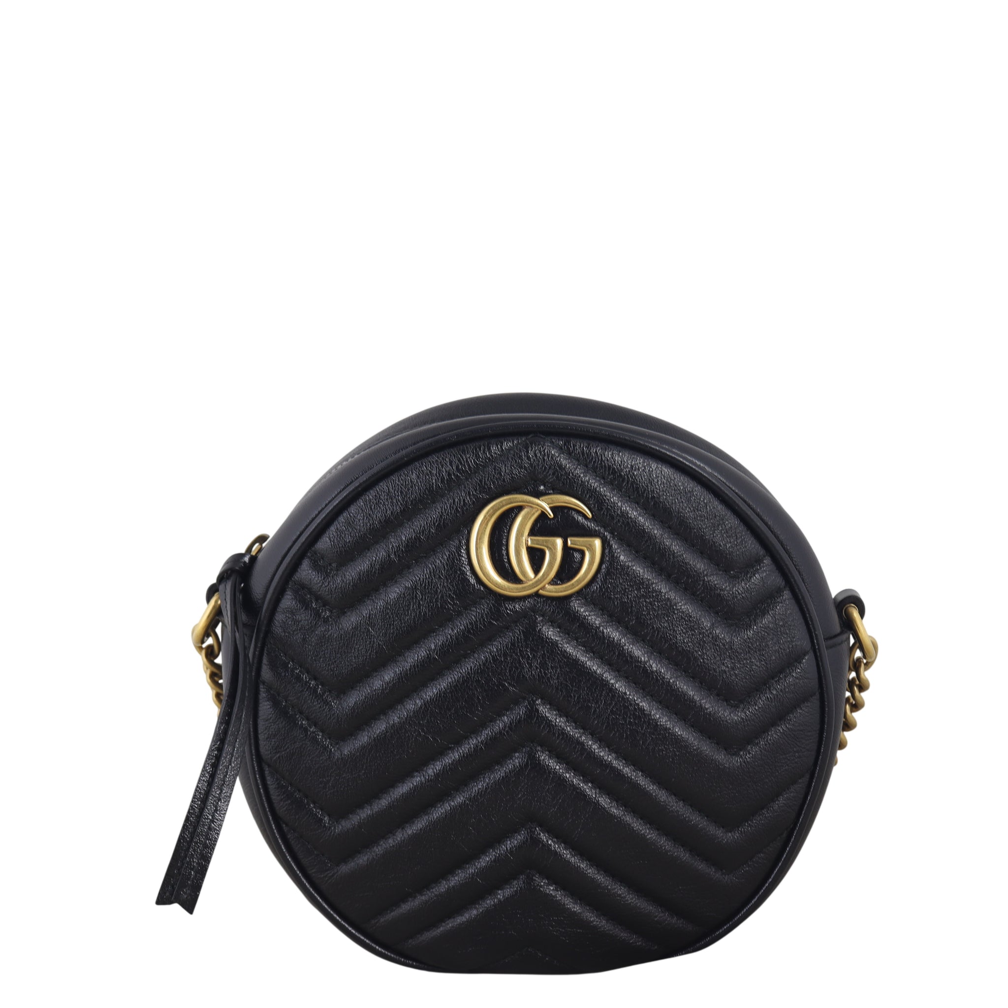 Gucci GG Marmont Round Chain Shoulder Bag